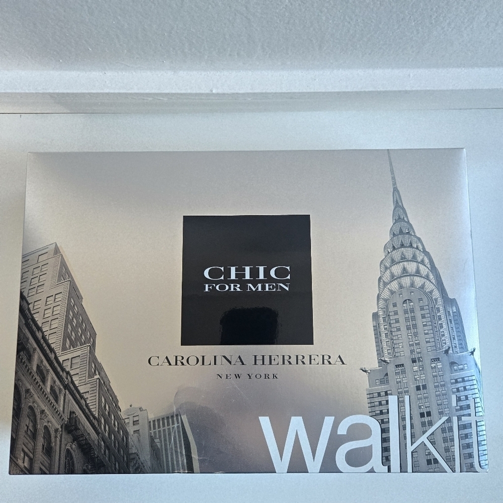 New Carolina Herrera Chic For Men 3 Piece Set - New In Box